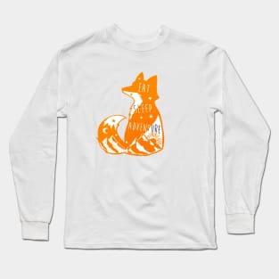 fjallraven - fox of adventure eat and sleep Long Sleeve T-Shirt